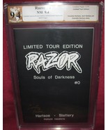 RAZOR #0 LONDON NIGHT COMIC 1991 TOUR ED. CERTIFIED SIGNED 2X 39/300 PGX... - £1,199.03 GBP