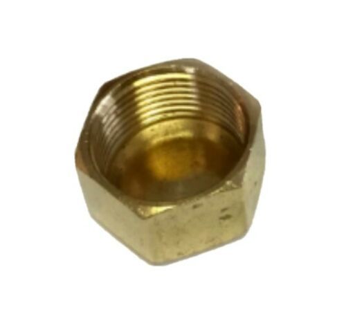Brass End Cap 3/8 Female Pipe Fitting Air Fuel Water (1) CAP ONLY  - $5.98