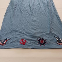 Bechamel Women's Size 2X Blue Maxi Pull-On Elastic Waist Skirt With Pockets image 6