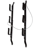 3 Tier Gun Rack Hanger Rifle Truck Rear Window Locking Utility Mount Wal... - $43.38