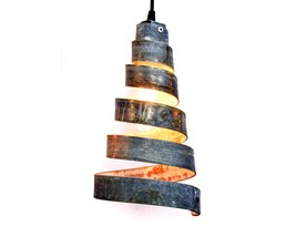 Wine Barrel Ring Pendant Light - Sapina - Made from retired CA wine barr... - £119.13 GBP