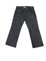 ROCK &amp; REPUBLIC Men’s Jeans Black RAW Denim  Straight Leg Size 36 x 30 - £13.29 GBP