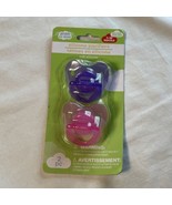 Angel of Mine Silicone Pacifiers 2-ct. Pack Purple and Pink Colors - £3.51 GBP