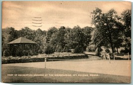 Recreation Grounds at Meadowside Mount Pocono PA Collotype Postcard D14 - $4.90