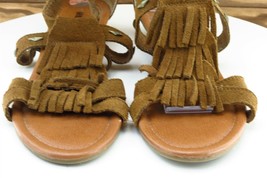 Minnetonka Sz 7 M Brown Gladiator Leather Women Sandals 799901 - £15.60 GBP