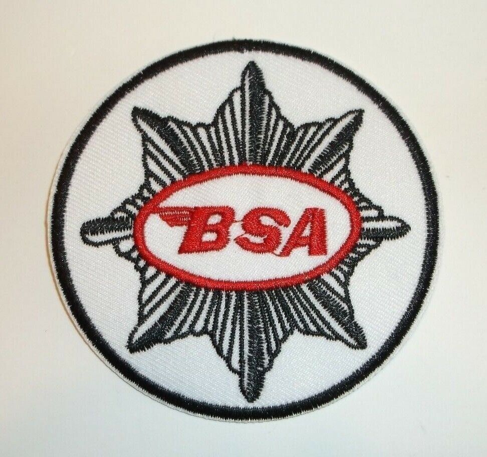 BSA Motorcycle Biker British Embroidered Patch~3 1/8&quot;~Iron Sew On~FREE U... - $4.17