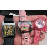 GIRLS WATCHES lot x3 Love Bug DISNEY mga BRATZ lucky RABBIT pink - $24.99