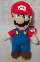 Nintendo Super Mario Bros. Keychain 7&quot; Plush Stuffed Animal Clip Purse Toy - £11.65 GBP
