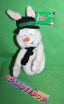 Warner Bros Studio Store WB Bugs Bunny Snowman Bean Bag Stuffed Animal Toy - £13.19 GBP