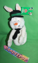 Warner Bros Studio Store WB Bugs Bunny Snowman Bean Bag Stuffed Animal Toy - £13.29 GBP