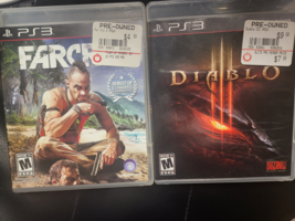 Lot Of 2 :Far Cry 3 + Diablo 3 (Play Station 3) Complete W Manual - £9.40 GBP