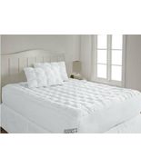 Puff Pad Cotton Mattress KING White 200TC Polyester Bed Cover Topper 78x... - $523.29 MXN
