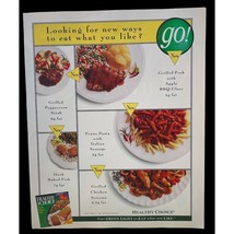 Healthy Choice Frozen Foods Vintage Color Print Ad 90s Eat What You Like - $14.97