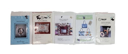 Quilt Sewing Embroidery 6 Assorted Projects Instructions Needlepoint Pil... - £8.64 GBP