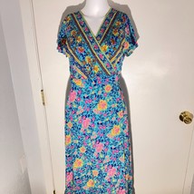 ZESICA Boho Floral Maxi Wrap Dress – Size Small - $23.76