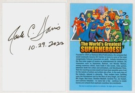 RARE Jack C Harris Signature DC Comics World&#39;s Greatest Super Heroes SIGNED Card - £23.22 GBP