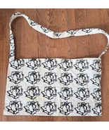 Freda Salvador Canvas Off white Black Rose Floral Tote Bag Neon Logo Lig... - €10,22 EUR