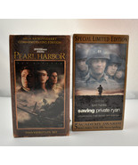 VHS Double Sets: Saving Private Ryan Ltd Edition+Pearl Harbor 60th Anniv... - $12.30