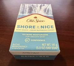 Old Spice Bar Soap Shore Is Nice 5oz 10x More Moisturizers For Smooth Skin - $185.30 MXN