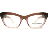 Dolce &amp; Gabbana Eyeglasses Frames DG3253 3060 Clear Brown Pink Fade 49-1... - $65.23