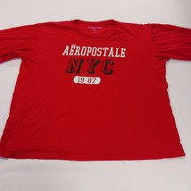 Aéropostale Men’s Red NYC Graphic Cotton Long Sleeve Pullover T-Shirt Size XL image 9