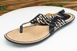Born Concept Sz 7 M Black Thong Synthetic Women Sandals - £15.78 GBP