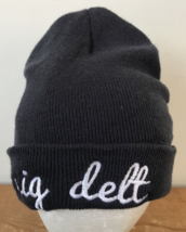 Sigma Delta Sig Delt Sorority Dartmouth College Navy Blue Beanie Knit Ha... - $29.99