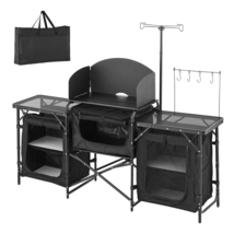 VEVOR Camping Kitchen Table, Camp Cooking Table, Aluminum Cook Station, ... - €100,48 EUR