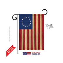 Breeze Decor 58068 Historic Betsy Ross Vintage 2-Sided Impression Garden Flag -  - £22.33 GBP