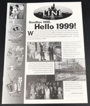 1998 Disneyland Line Magazine Cast Member Employee Vol 30 No 52 Hello 1999! - $9.49