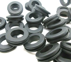 3/4 x 9/16” ID w 1/16” Groove Rubber Bushing Wire Grommet Tubing Cable  ... - $22.91