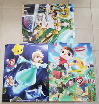 3 Club Nintendo Promo Posters - Mario Galaxy, Peach, Kirby, Starfox &amp; Link #3 - £45.78 GBP
