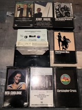 Lot of 8 cassette tapes 80’s Country &amp; More Kenny Rogers Fleetwood Mac Boz + - £17.13 GBP