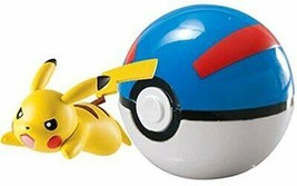 Pokemon Tomy Clip n Carry Pokeball Figure and Ball Set (Pikach/Great) - £11.82 GBP