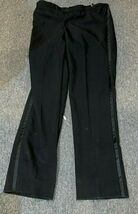 ADJUSTABLE UNHEMMED CUSTOMIZABLE TUXED0 PANTS BLACK WAIST 32 33 34 35 36... - $738.34 MXN