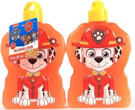 2 Little Kids 7 Oz Bubblins Nickelodeon Paw Patrol Non Toxic Bubbles With Wand - £18.87 GBP