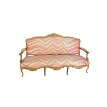 Antique French Sofa with Gold accent - £1,027.78 GBP