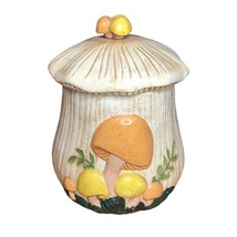 Arnels Vintage Mushroom Canister Cookie Jar Large Ceramic 1970s 1980s Kitchen De - £63.75 GBP