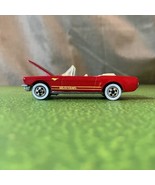 Vintage 1983 HOT WHEELS &#39;65 Red Mustang Convertible White Wall Tires &amp; F... - £7.74 GBP