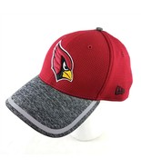 New Era 39Thirty NFL Arizona Cardinals Flex Fit Hat Cap Red Gray Large XL - £12.04 GBP