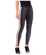  NWT Sheryl Crowe 614017 Star Print Side Stripe Black Skinny Jeans - £23.55 GBP