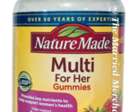 Nature Made Multi For Her Gummies Strawberry 70 each Free US Ship 5/2025... - £11.00 GBP