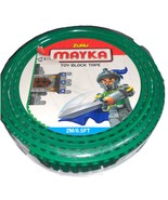 Zuru Mayka Toy Block Tape 2M/6.5 FT Dark Green 4 Row Lego Compatible  - $27.12 CAD