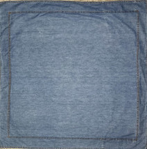 Vintage Eddie Bauer Home Denim Euro Pillow Sham Blue Cotton Square Cover Jean - £8.59 GBP