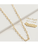 Gold Heart Necklace • Minimalist Chain • 304 Stainless Steel • Handmade ... - $22.99