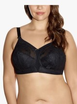 NEW Goddess Black Lace Soft Cup Wireless Full Coverage Plus Size Bra Siz... - £17.76 GBP