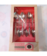 Viners Mosaic 6 x Coffee Spoons K694/300 Stainless Steel &amp; Original Box - $301.58 MXN
