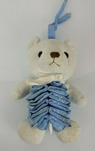 Vintage 2002 Luv N Care Stuffed Plush Musical Accordian Teddy Bear Crib Pull Toy - £31.64 GBP