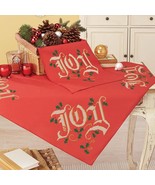 Herrschners Christmas Red Victorian Joy Table Topper and Table Runner - £19.66 GBP