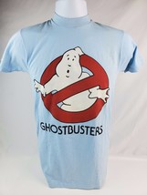 Vintage 1984 GhostbustersT-Shirt  size Baby Blue Youth Size Small - £31.13 GBP